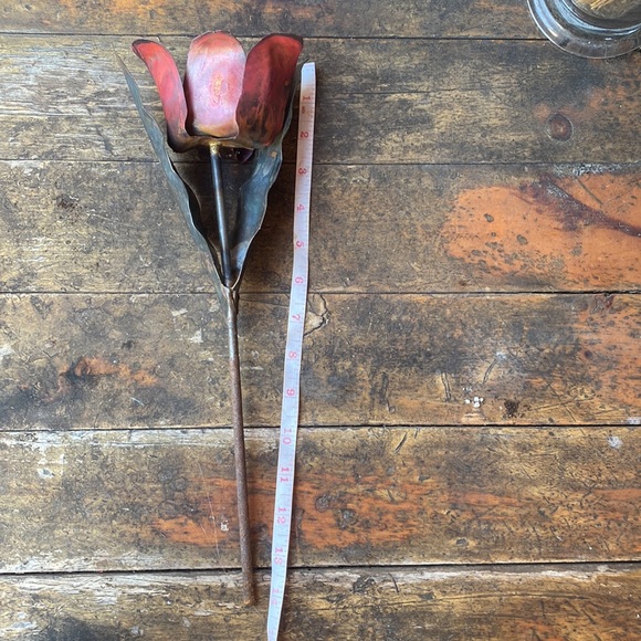 414-You Are Intriguing ❤️ Handcrafted Metal Rose - Picture 3 of 8